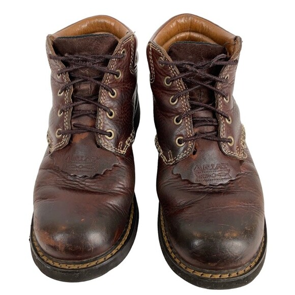 Ariat Women’s Boots 7.5 B Brown Canyon Leather Ankle Western Riding Style 17728 - Picture 4 of 12